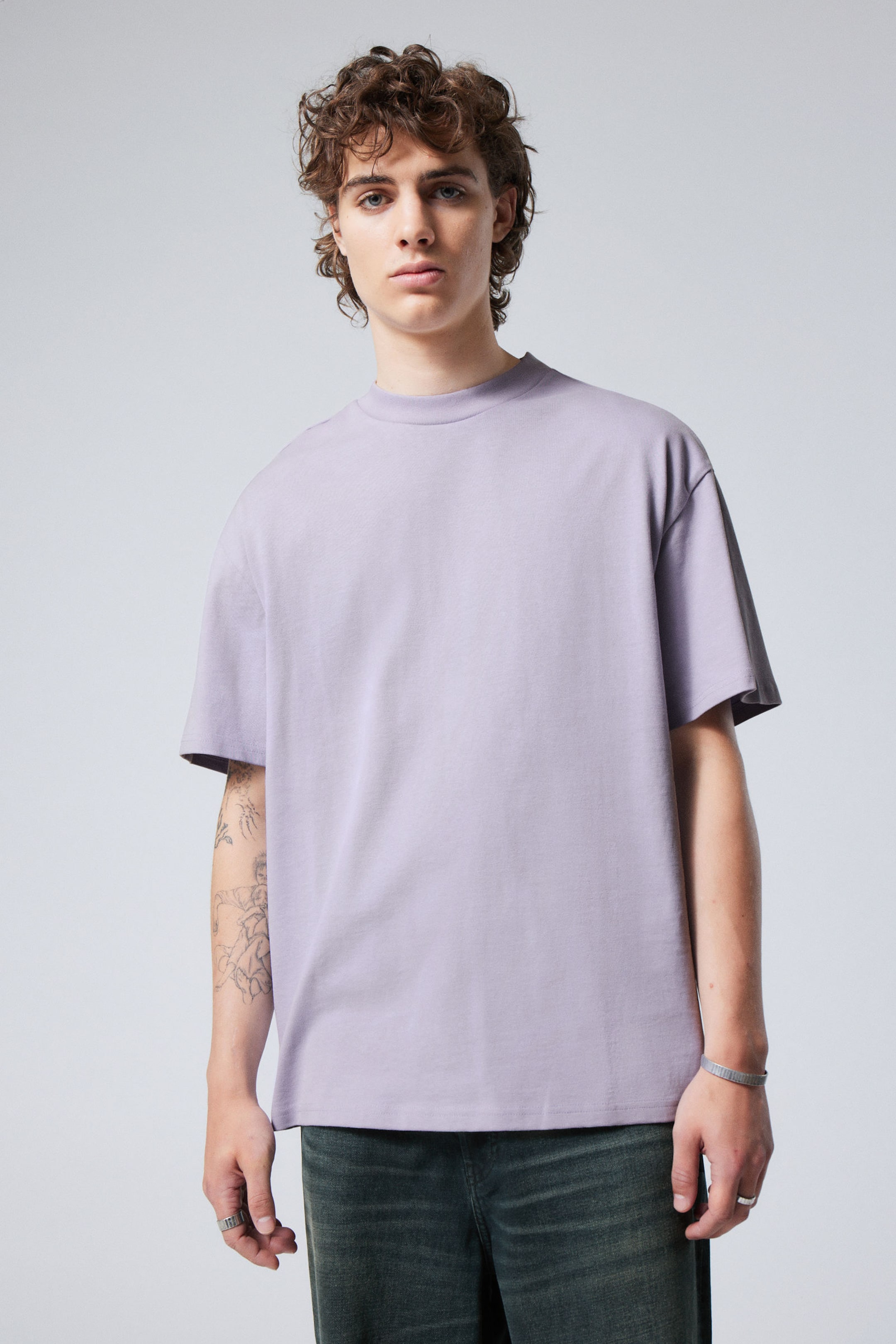 Light Dusty Lilac - Great Heavyweight T-shirt - 0