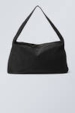 Black - Large Ripstop Shoulder Bag - 1