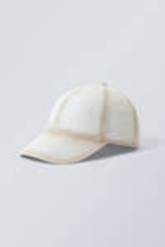 White - Baseball Denim Cap - 0