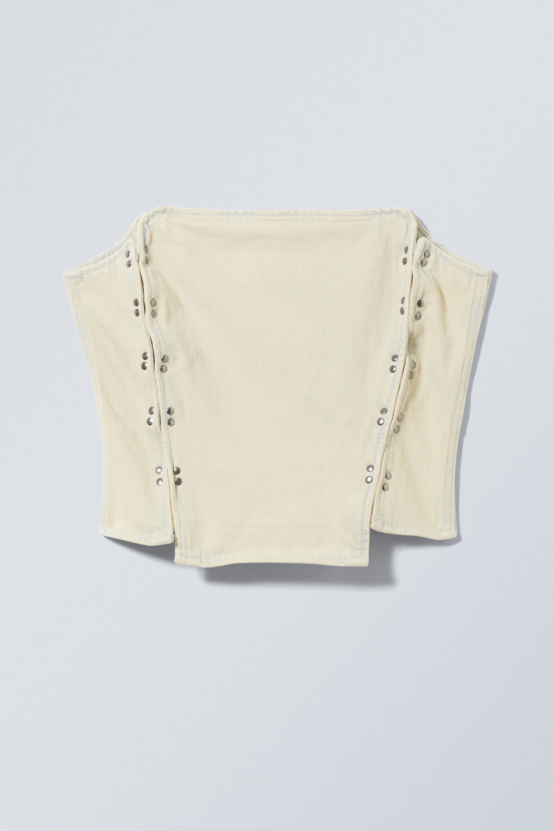 Sunbleached - Rose Denim Corset Top - 0