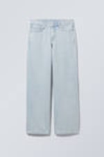 Opulent Blau - Hellblau - Ample Low Waist Loose Wide Leg Jeans - 0