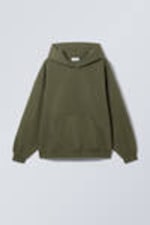 Dark Khaki Green - Oversized Heavyweight Hoodie - 2