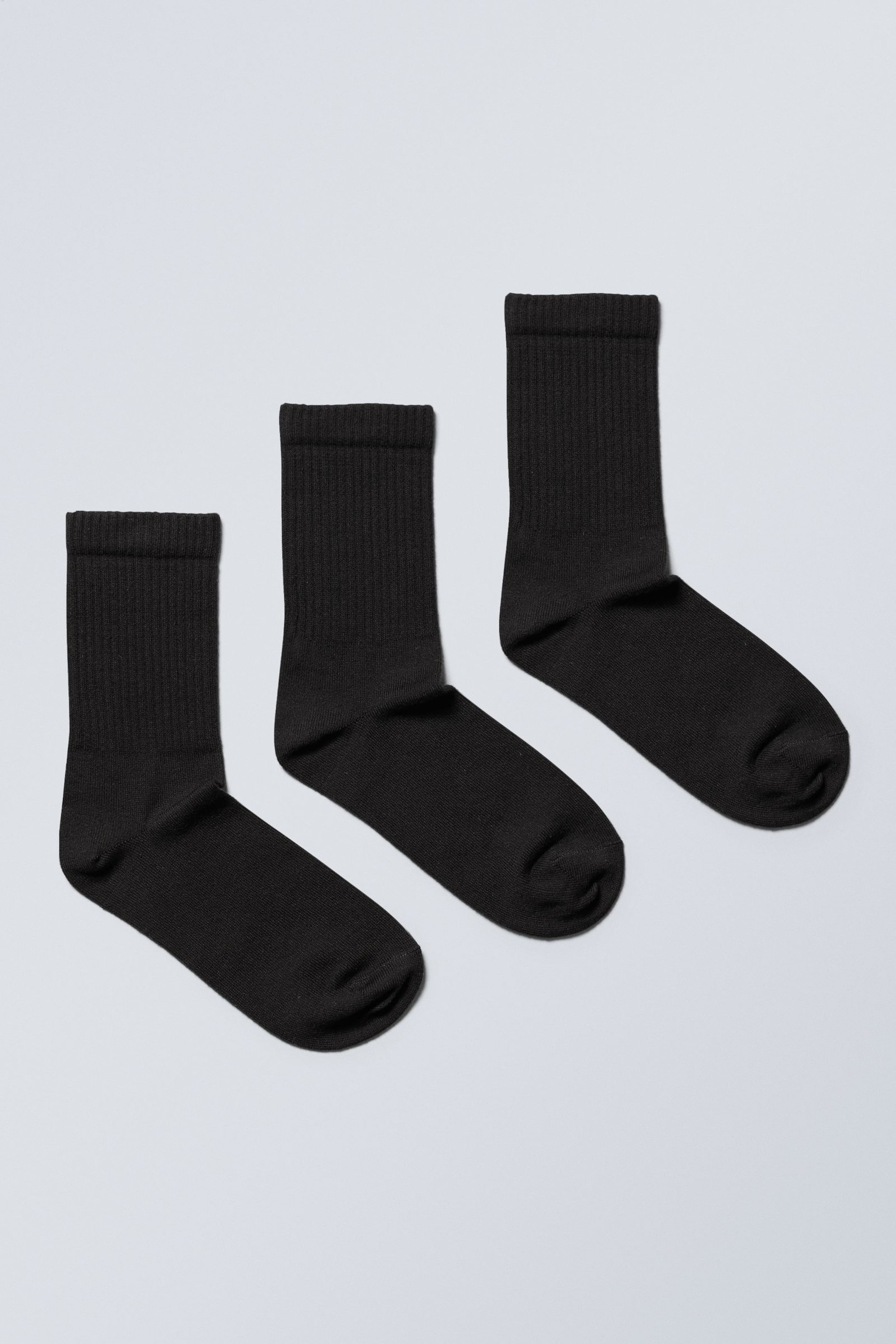 Black - 3-pack Sport Socks - 0