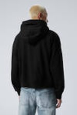 Black - Boxy Midweight Zip Hoodie - 3