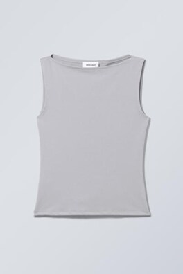 Annie L S V Neck Top Dark Earth