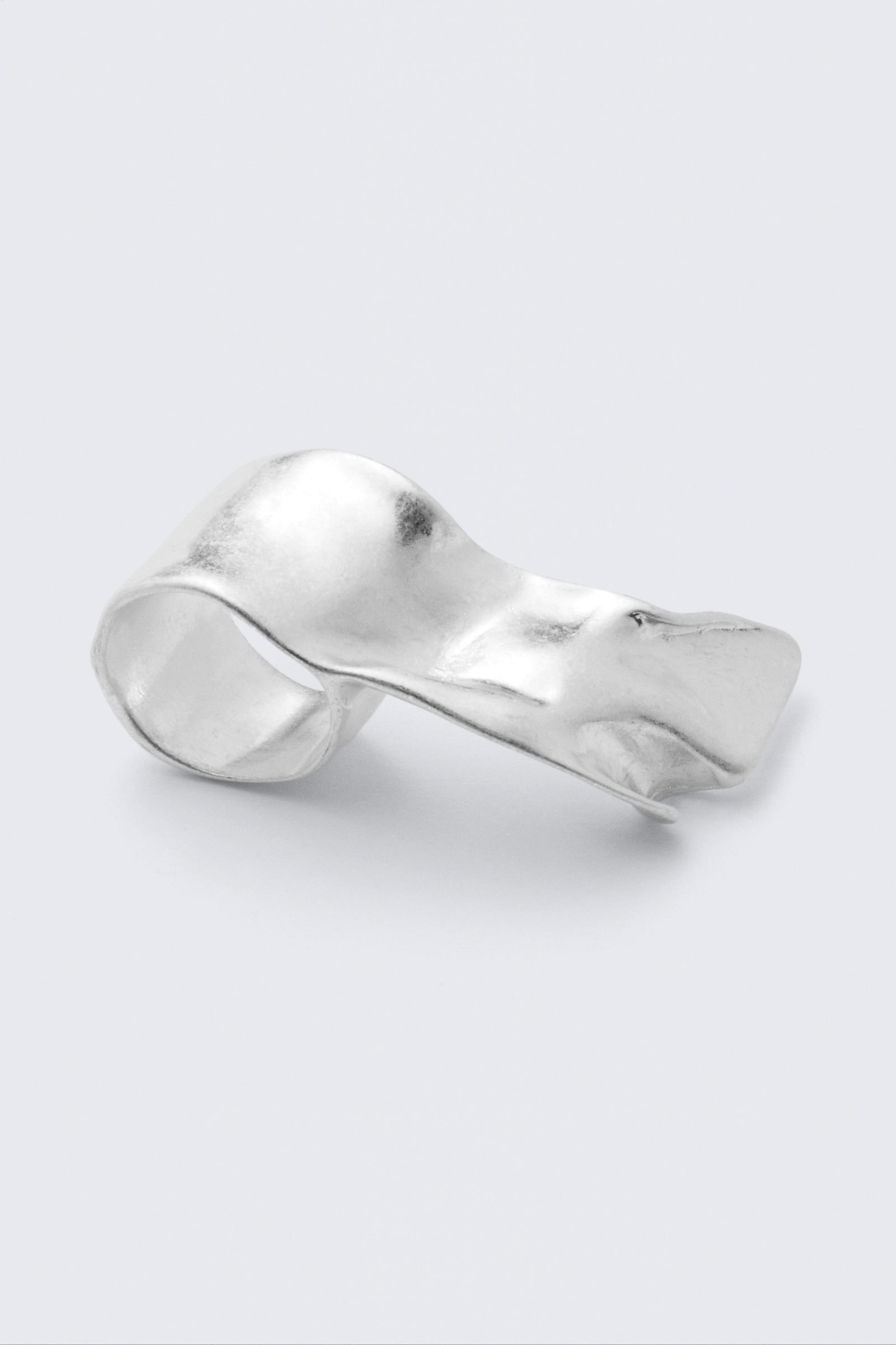 #ABAAAA - Ring i silverpläterad metall - 2