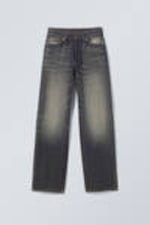 Marsh Blue - Rail Mid Waist Loose Wide Leg Jeans - 0