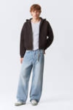 Dark Brown - Simon Scuba Zip Hoodie - 2