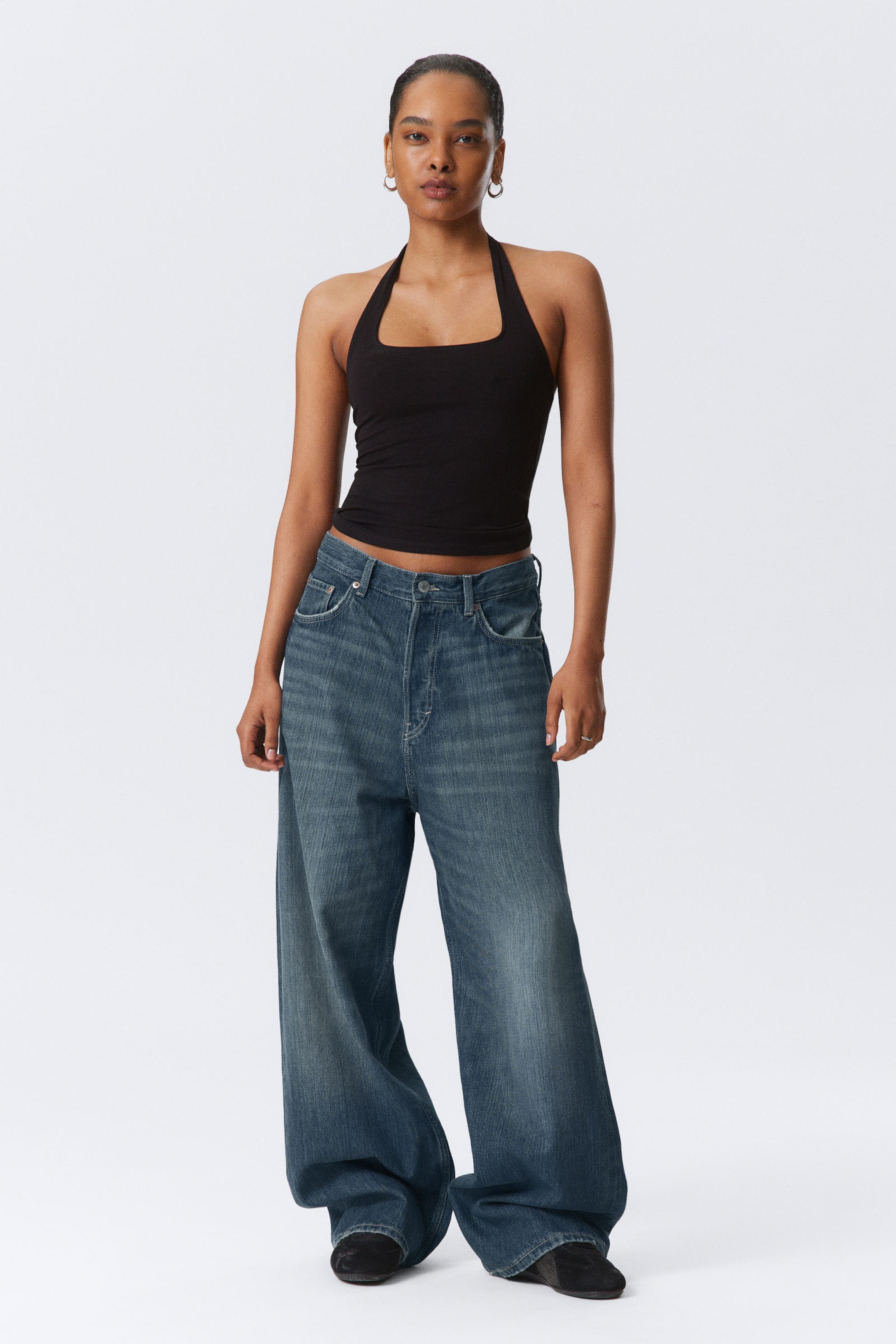 #79829D - Astro Loose Baggy Leg Jeans - 2