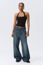 Mine Blue - Medium Blue - Astro Loose Baggy Leg Jeans - 11