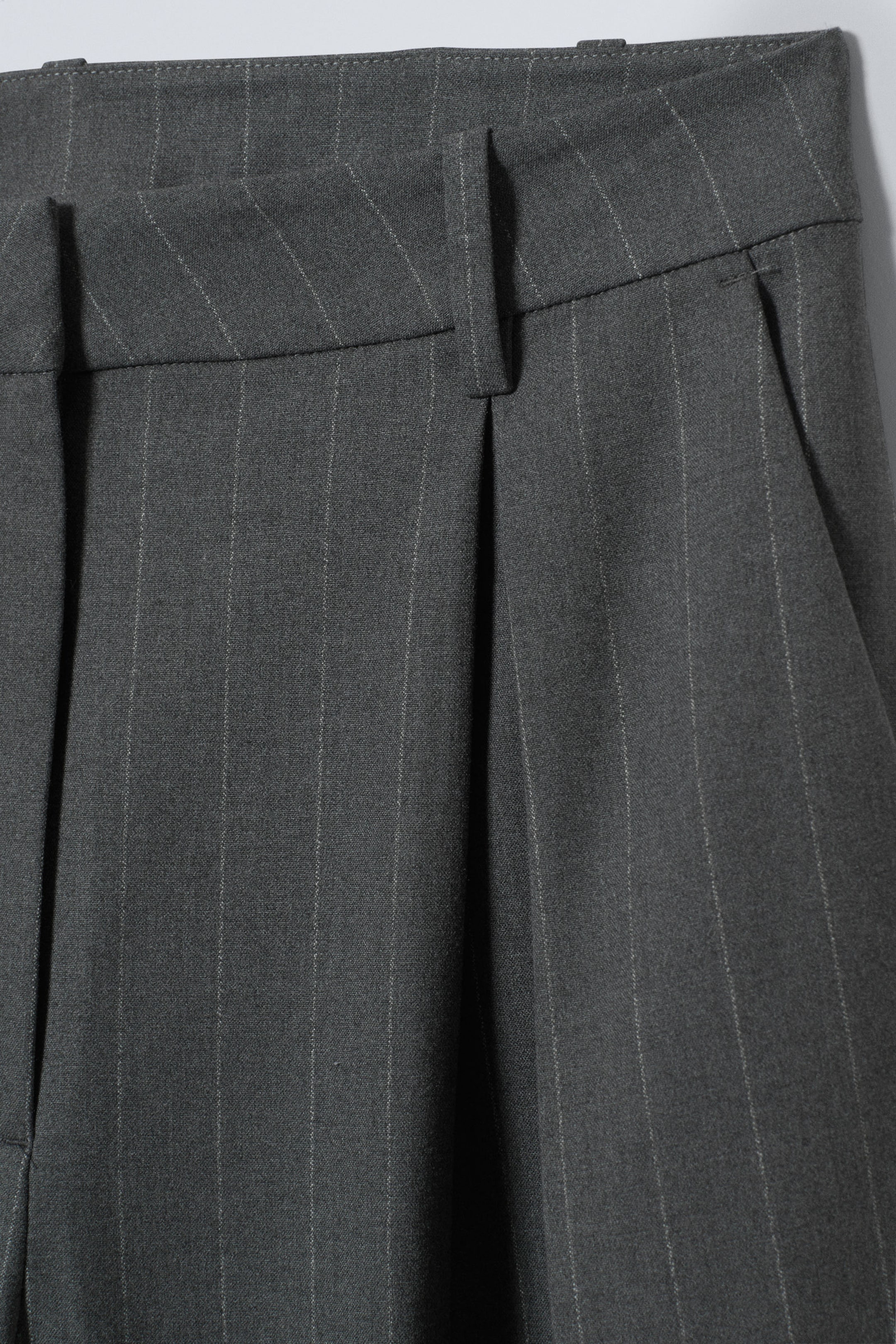 Grey Pinstripe - Zia Suit Trousers - 1