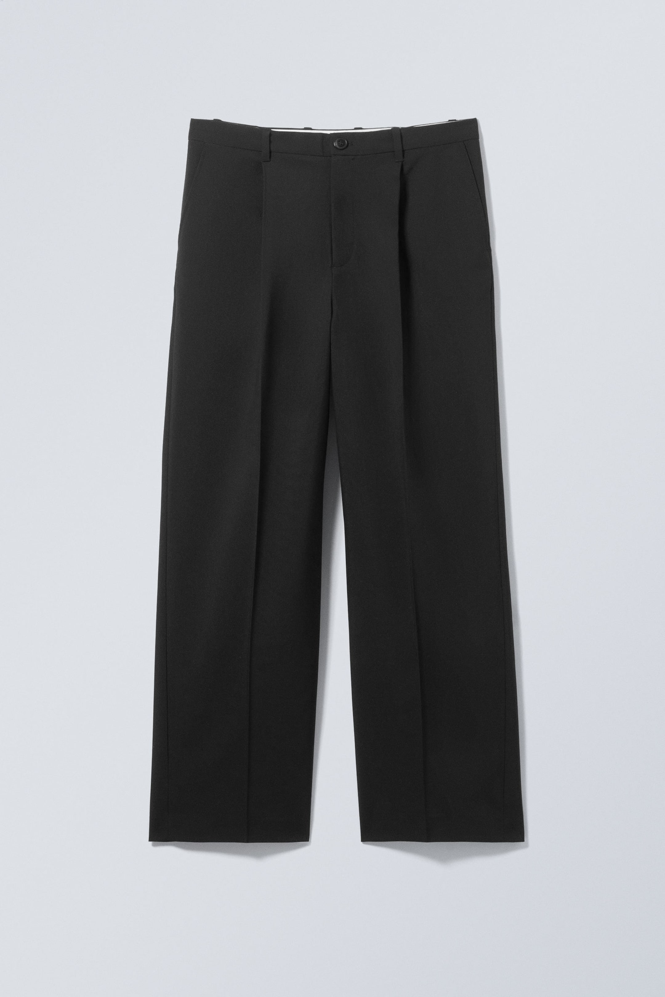 Black - Uno Loose Suit Trousers - 5