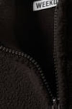 Dark Brown - Fleece Zip Jacket - 4