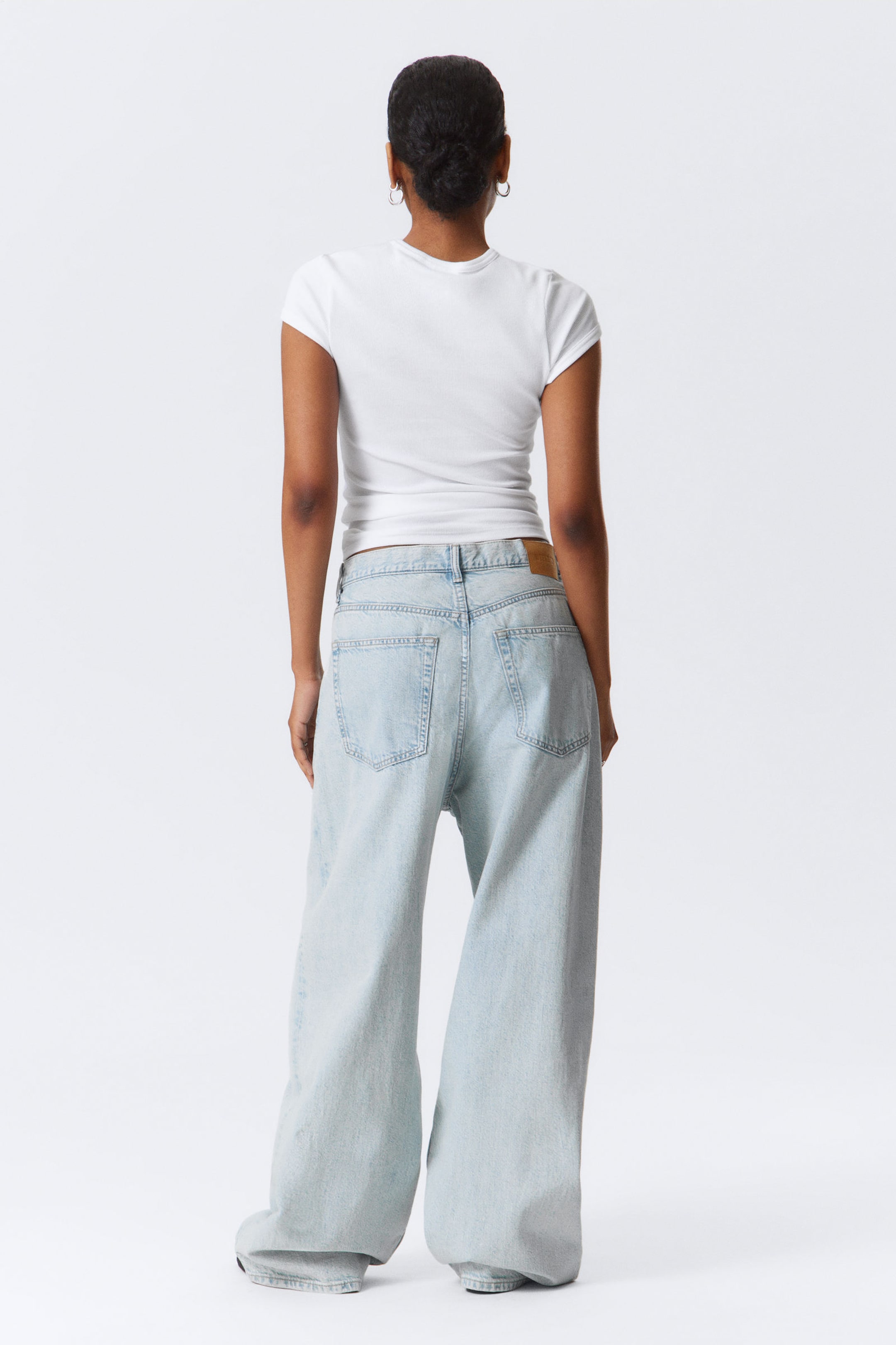 Snow Blue - Hellblau - Astro Loose Baggy Leg Jeans - 19