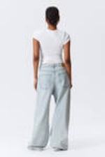 Snow Blue - Hellblau - Astro Loose Baggy Leg Jeans - 19