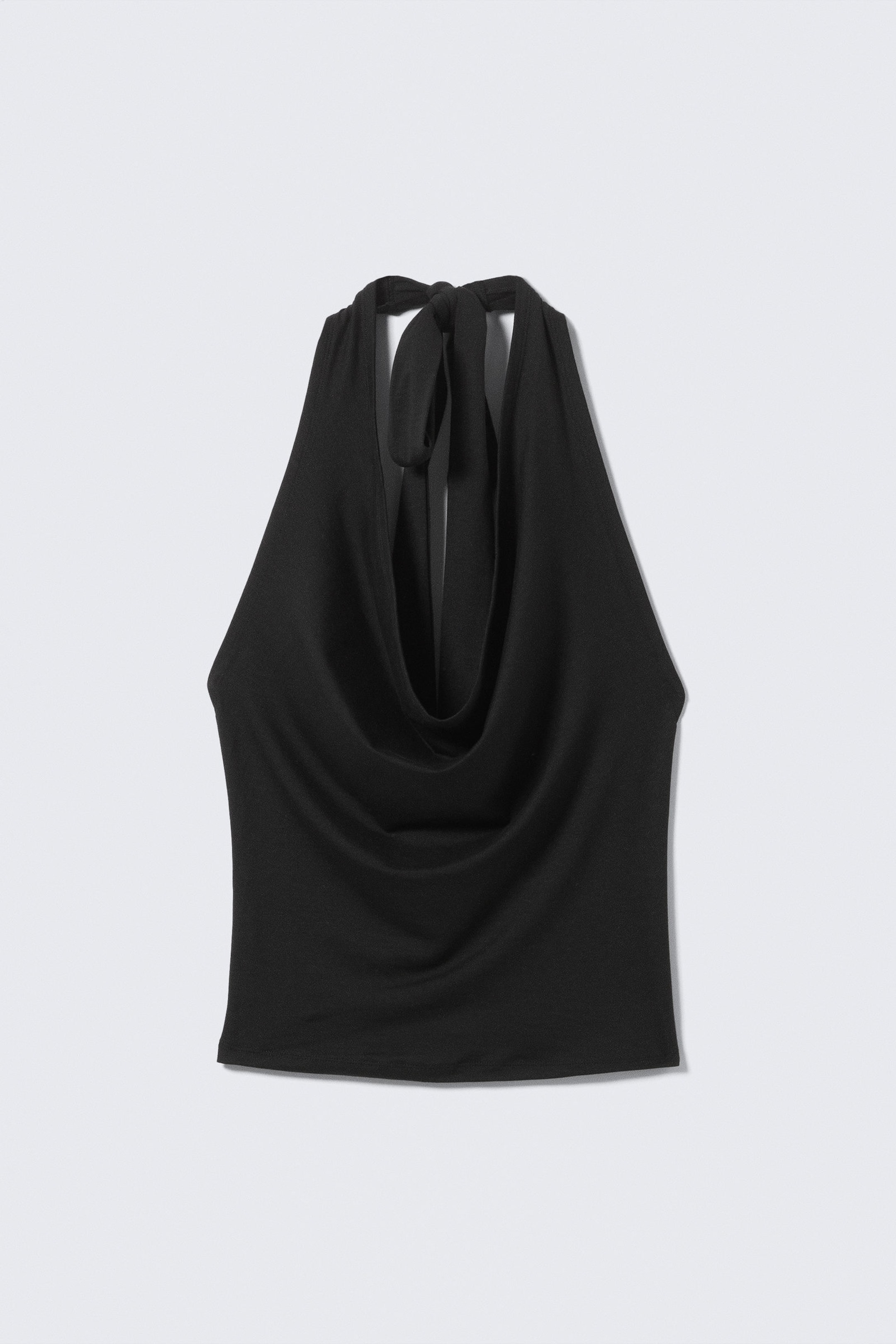 #272627 - Draperad halterneck-topp - 1