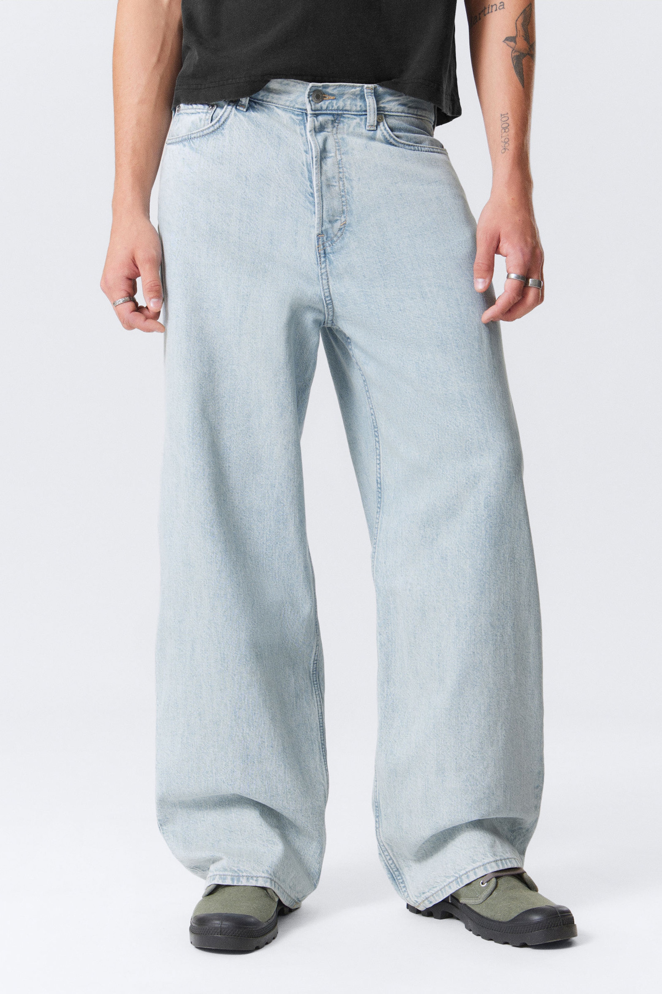 #8898AC - Astro Loose Baggy Leg Jeans - 2