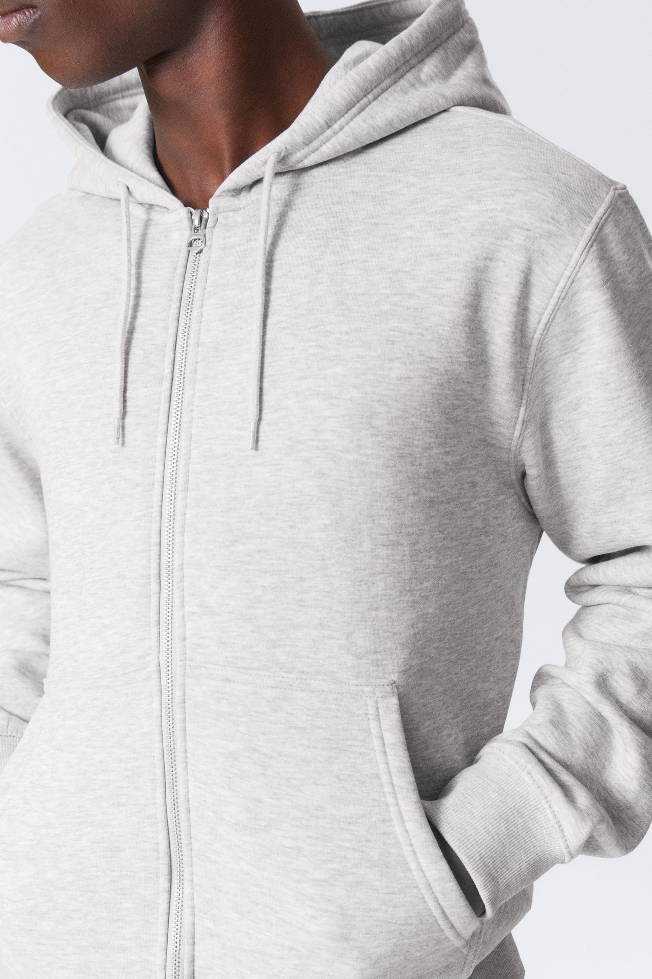 #AFAFAF - Standard Midweight Zip Hoodie - 2