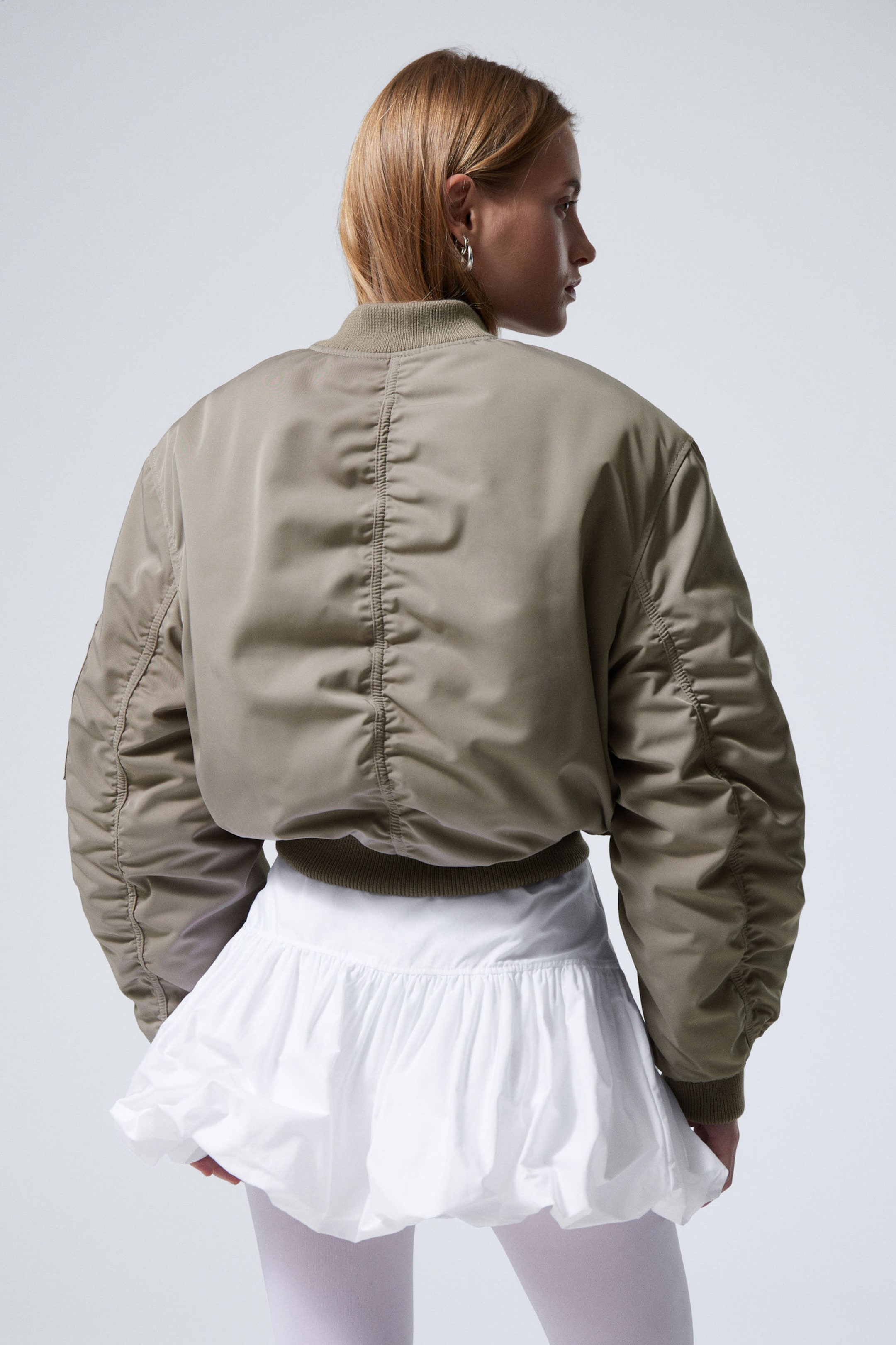 White - Balloon Mini Skirt - 2