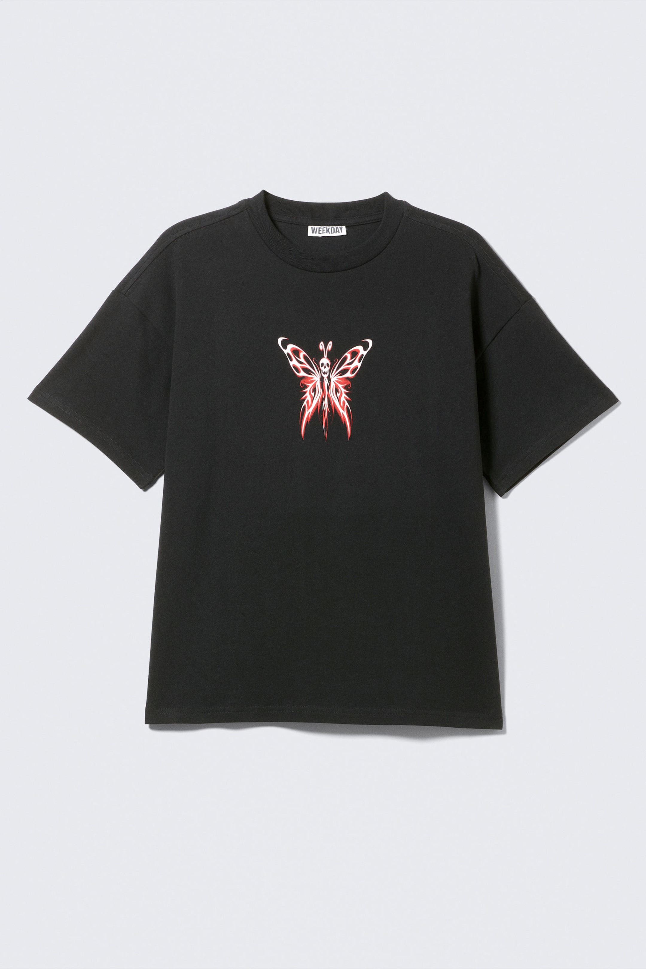 #272627 - En boxig, grafisk t-shirt med tryck - 1