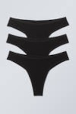 Black - 3-pack Inez Brazilian Cotton Briefs - 0