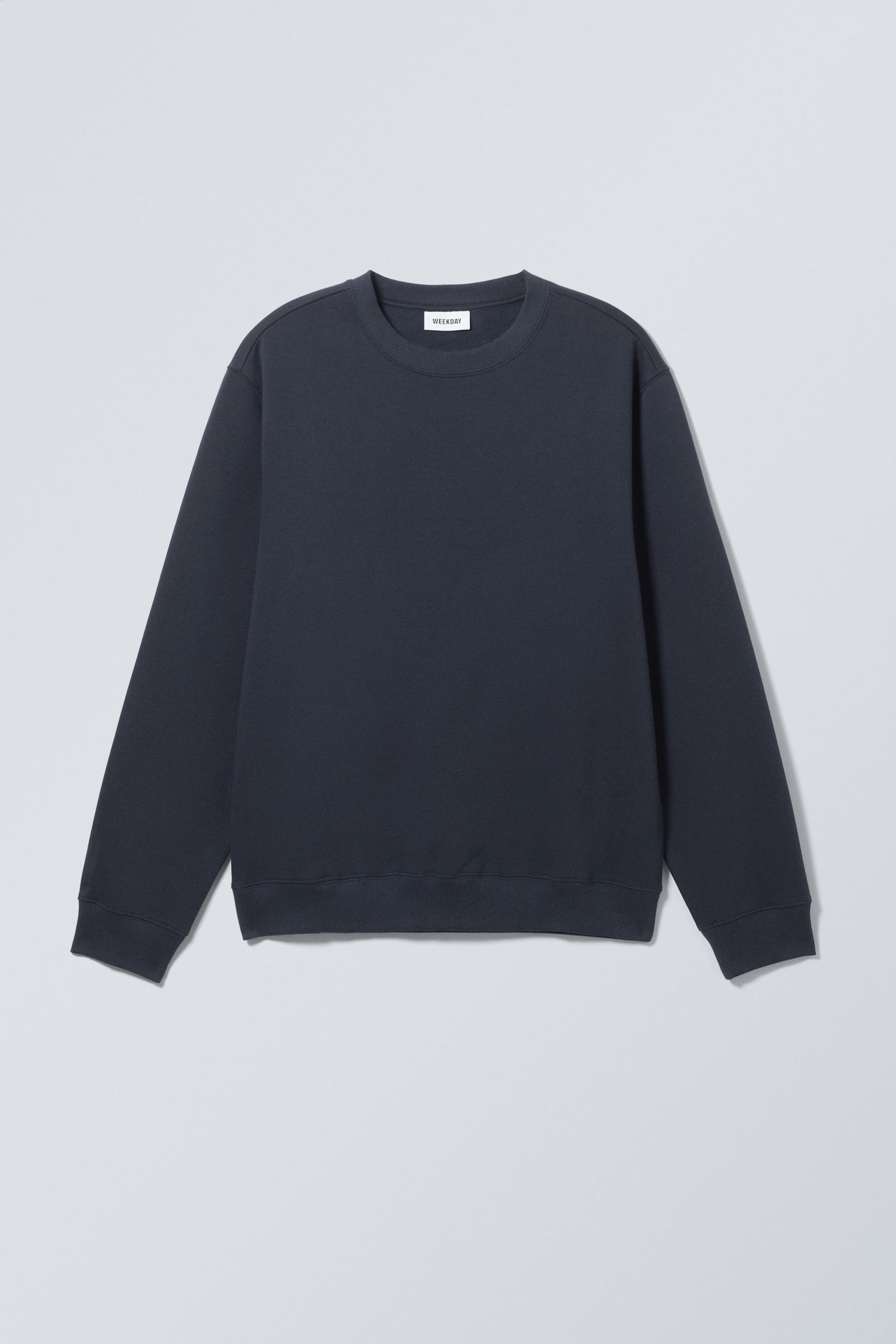 standard midweight sweatshirt Dark Blue Weekday DK