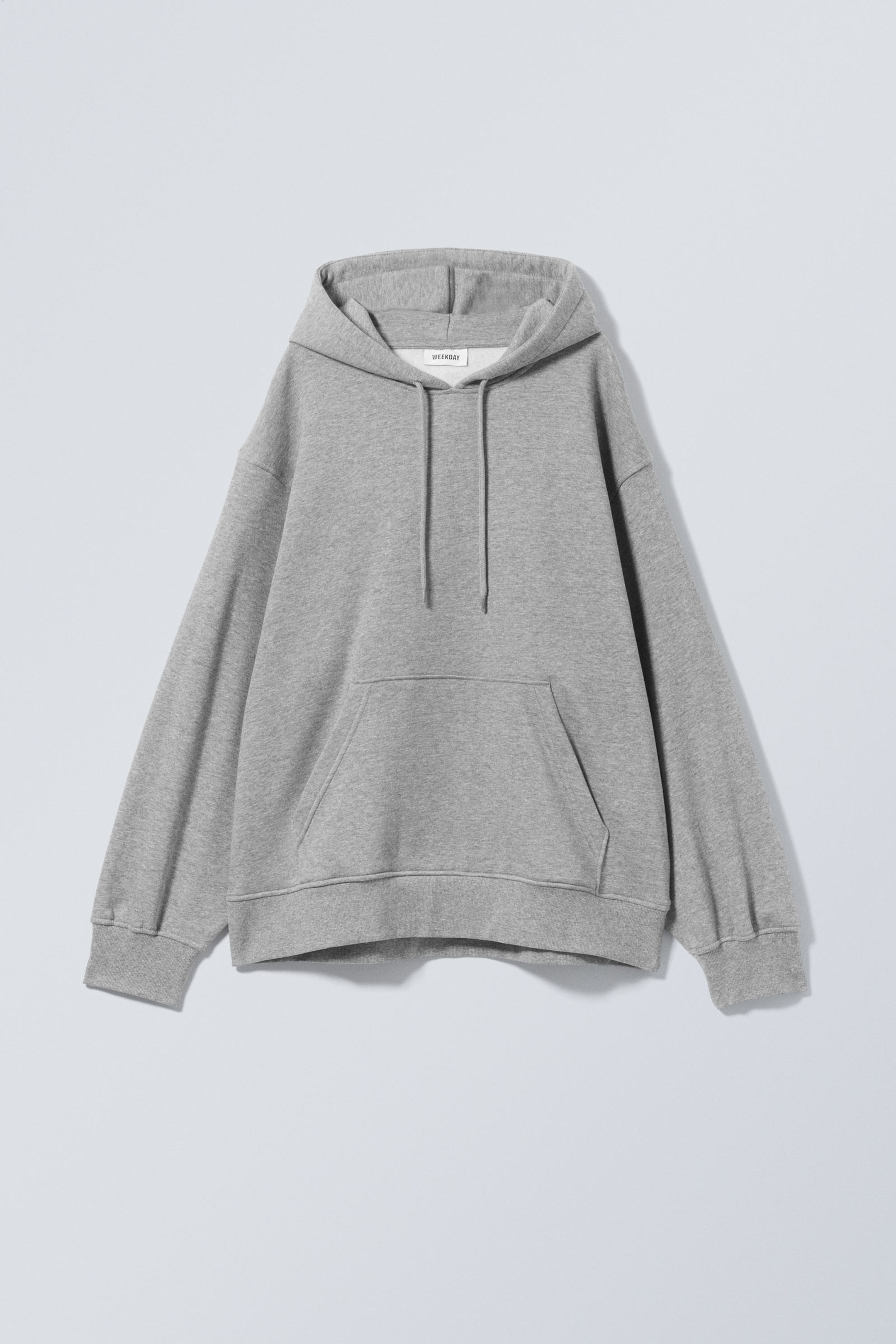 Graumeliert - Lockerer Kapuzenpullover Essence - 0