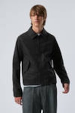 Black - Regular Linen Blend Jacket - 2