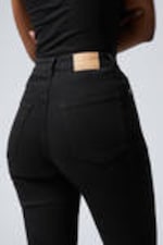 Black Rinse - Schwarz - Glow Curve High Waisted Regular Flared Leg Jeans - 3