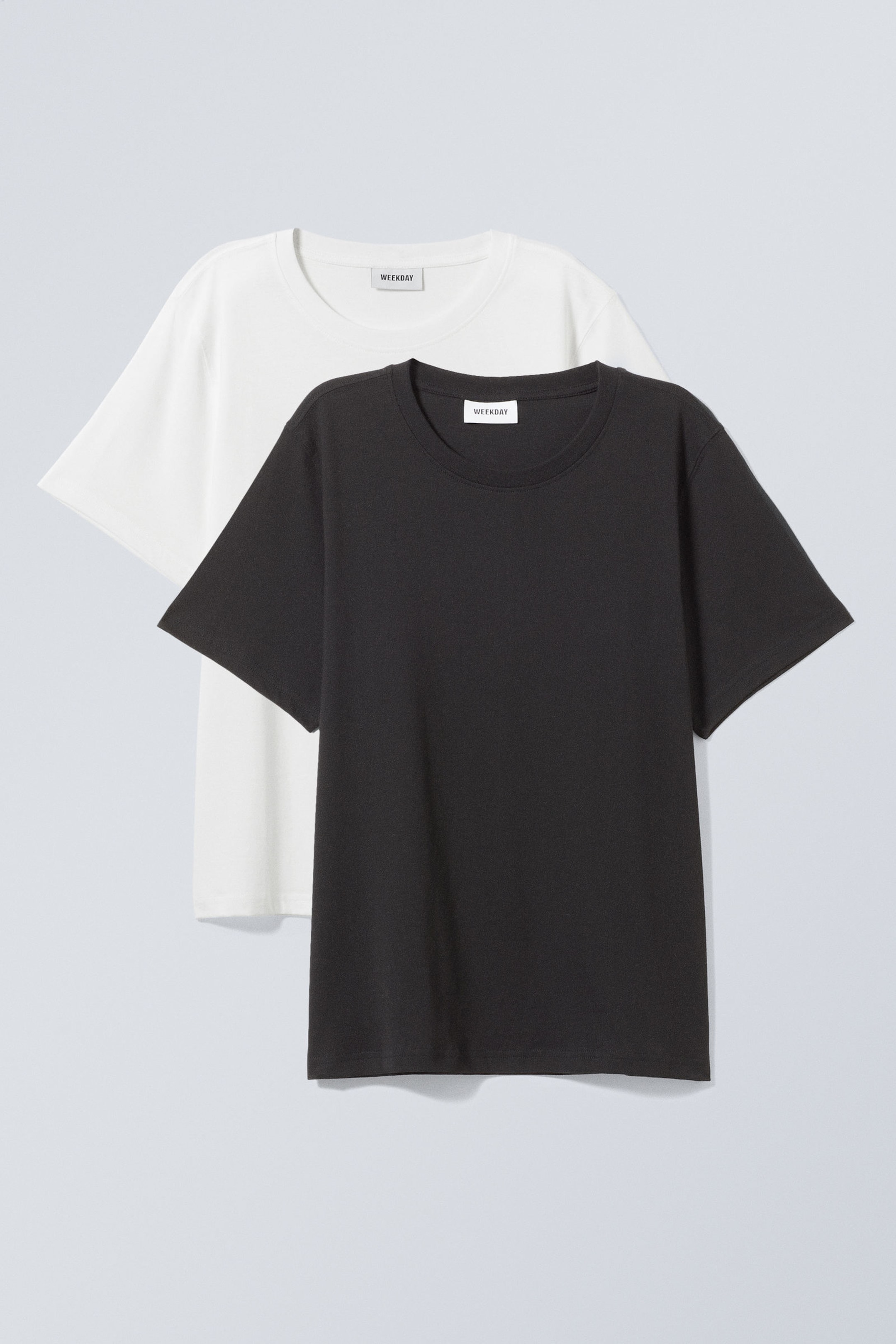 Schwarz/Weiß - 2er-Pack Essence Standard-T-Shirt - 0