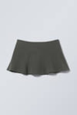 Dark Grey - Mini Skirt - 3