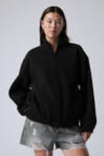 Black - Fleece Zip Jacket - 1