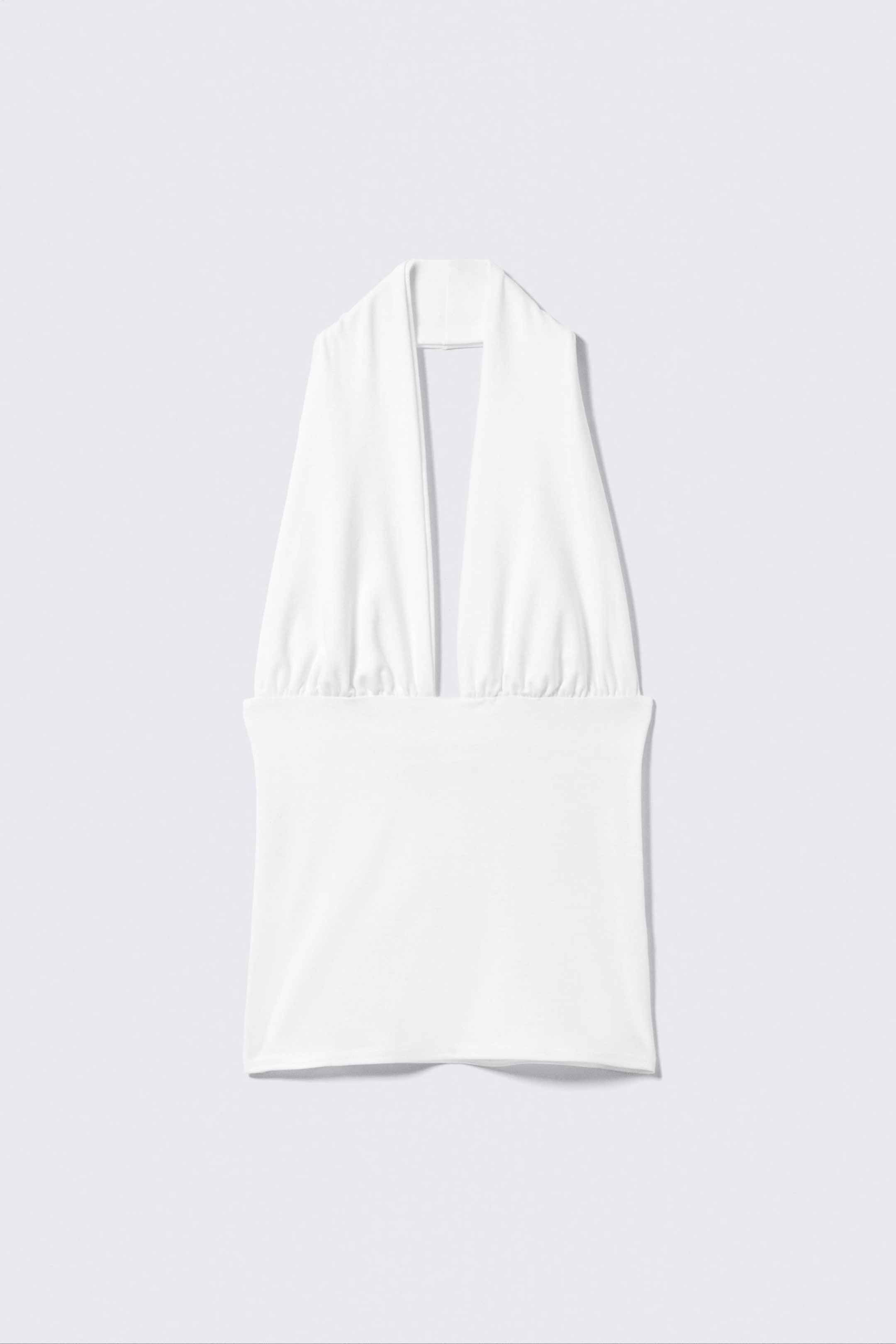 #FFFFFF - Tief sitzendes Neckholder-Top - 1