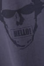 Dark Purple - Hello Man - Great Boxy Printed Graphic Tee - 1