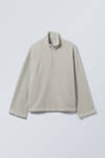 Helles Taupe - Fleece-Shirt Cora - 0