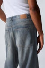 Trove Blue - Medium Blue - Astro Loose Baggy Leg Jeans - 6