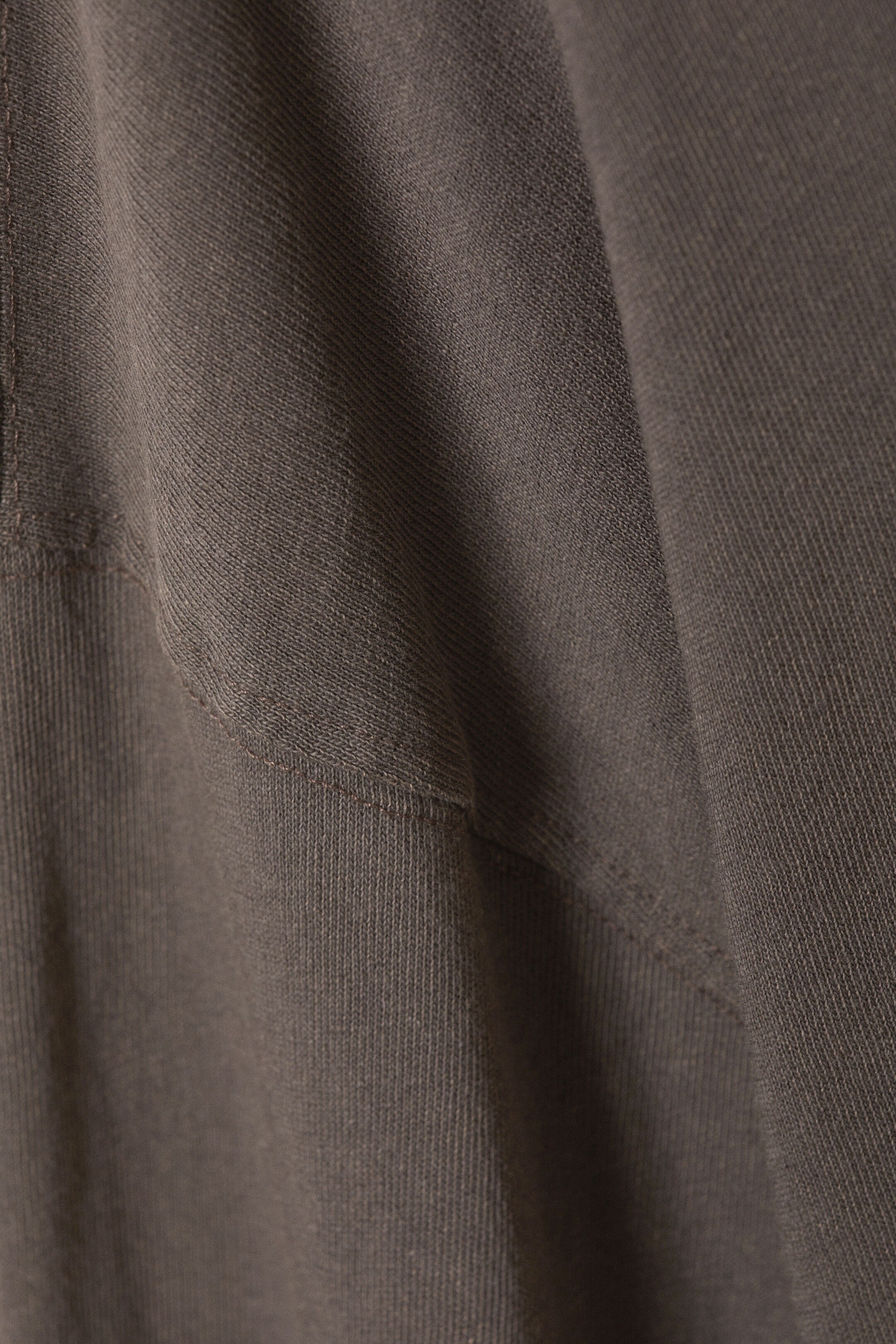 long-sleeved oversized t-shirt - Washed Dark Mole | Weekday WW