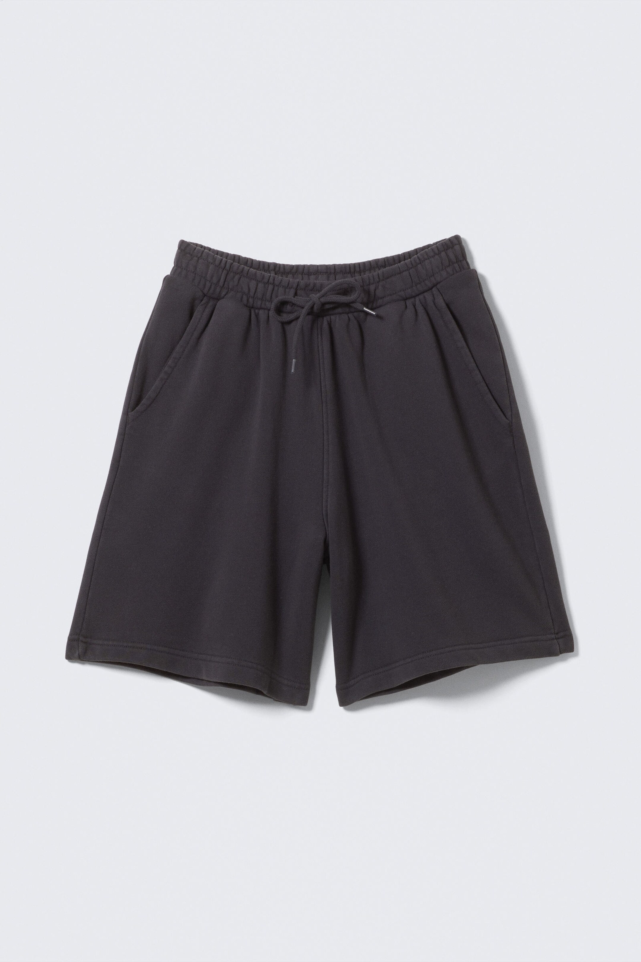loose fit terry sweat-shorts - Black | Weekday WW