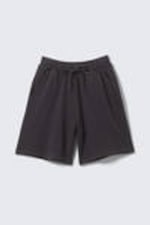 Washed Dark Blue - Relaxed Terry Shorts - 3