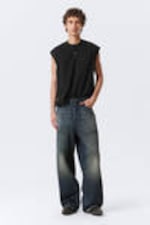 Deep Ocean Blue - Dunkelblau - Astro Loose Baggy Leg Jeans - 5