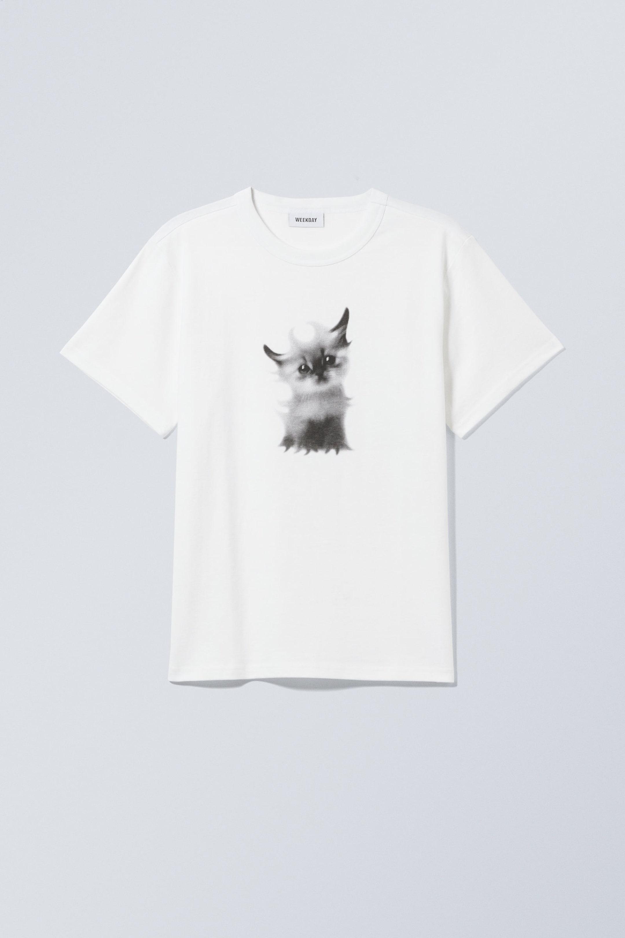 Kitty Cat Meow - Boxy Lightweight Graphic T-shirt - 0