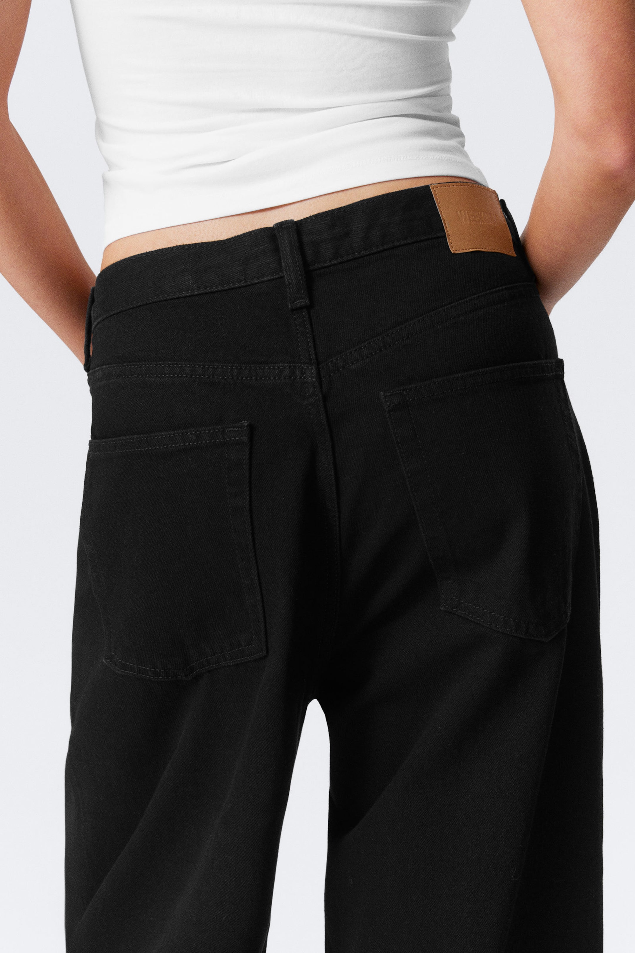 Black Rinse – Zwart - Astro Loose Baggy Leg Jeans - 10