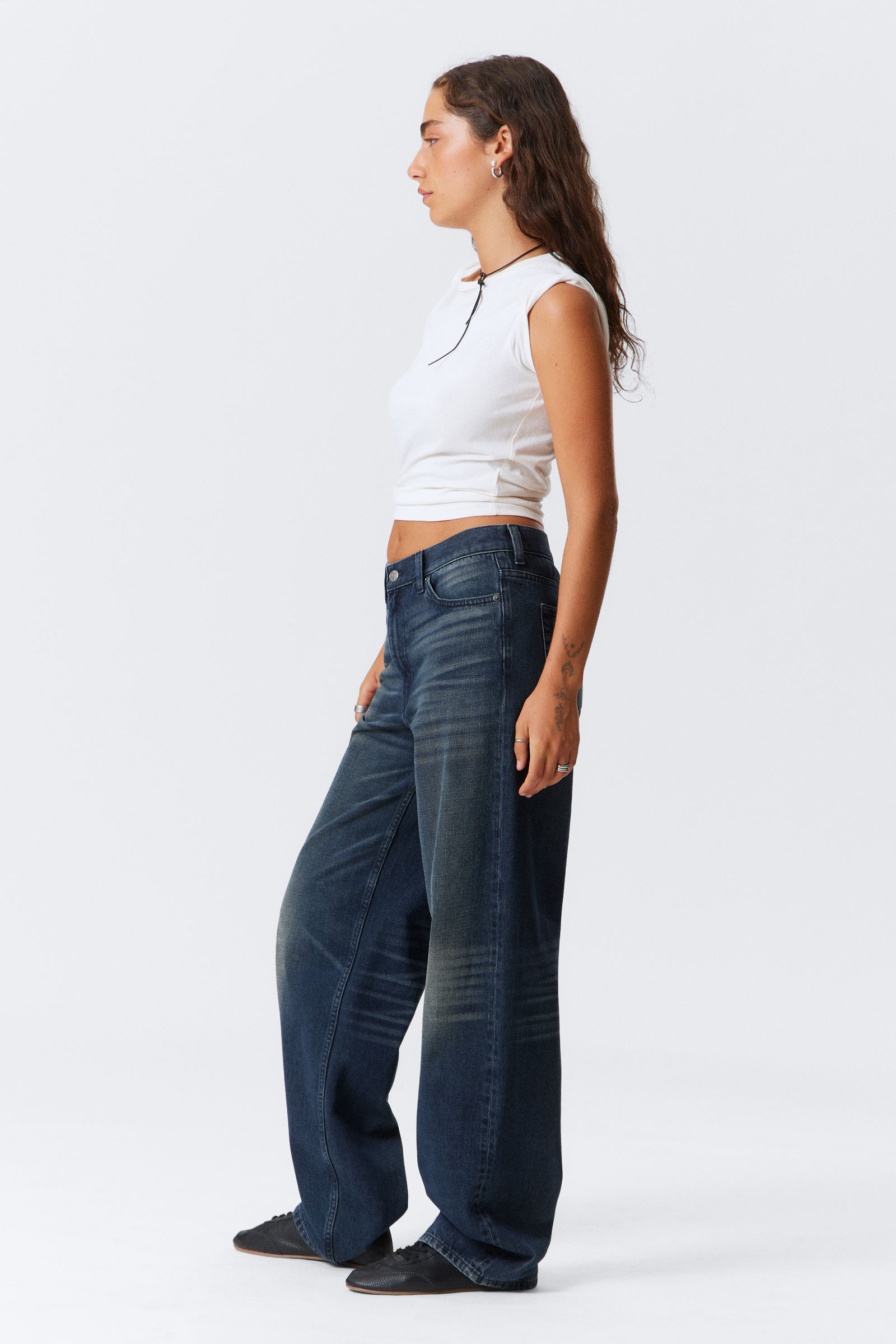 Wide Loose Jeans _Deep Blue | Na.e