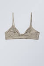 Beige Snakeskin - Soft Triangle Bralette Soul - 1