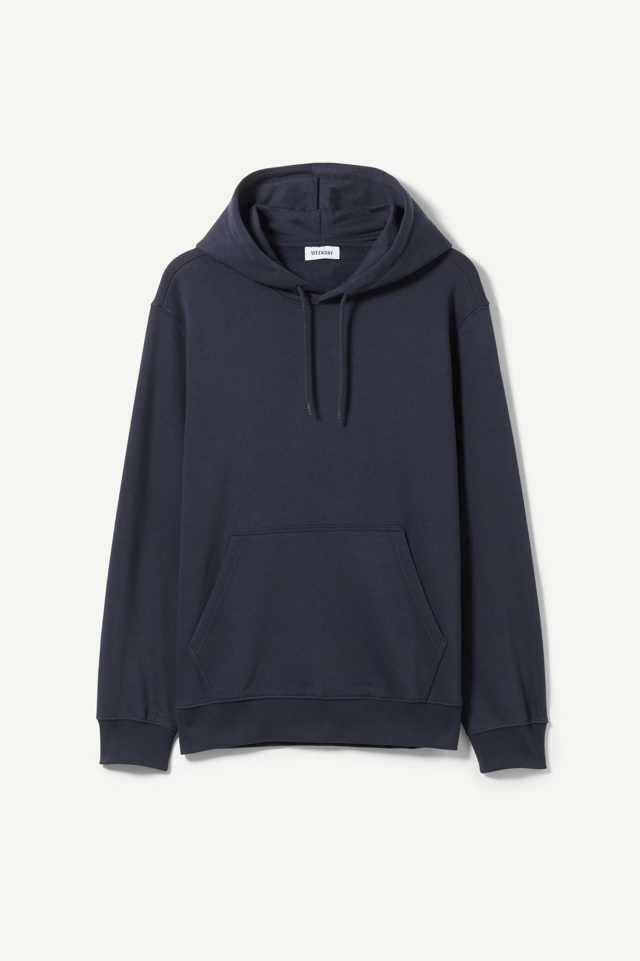 marinblå - Standard mellantjock hoodie - 0