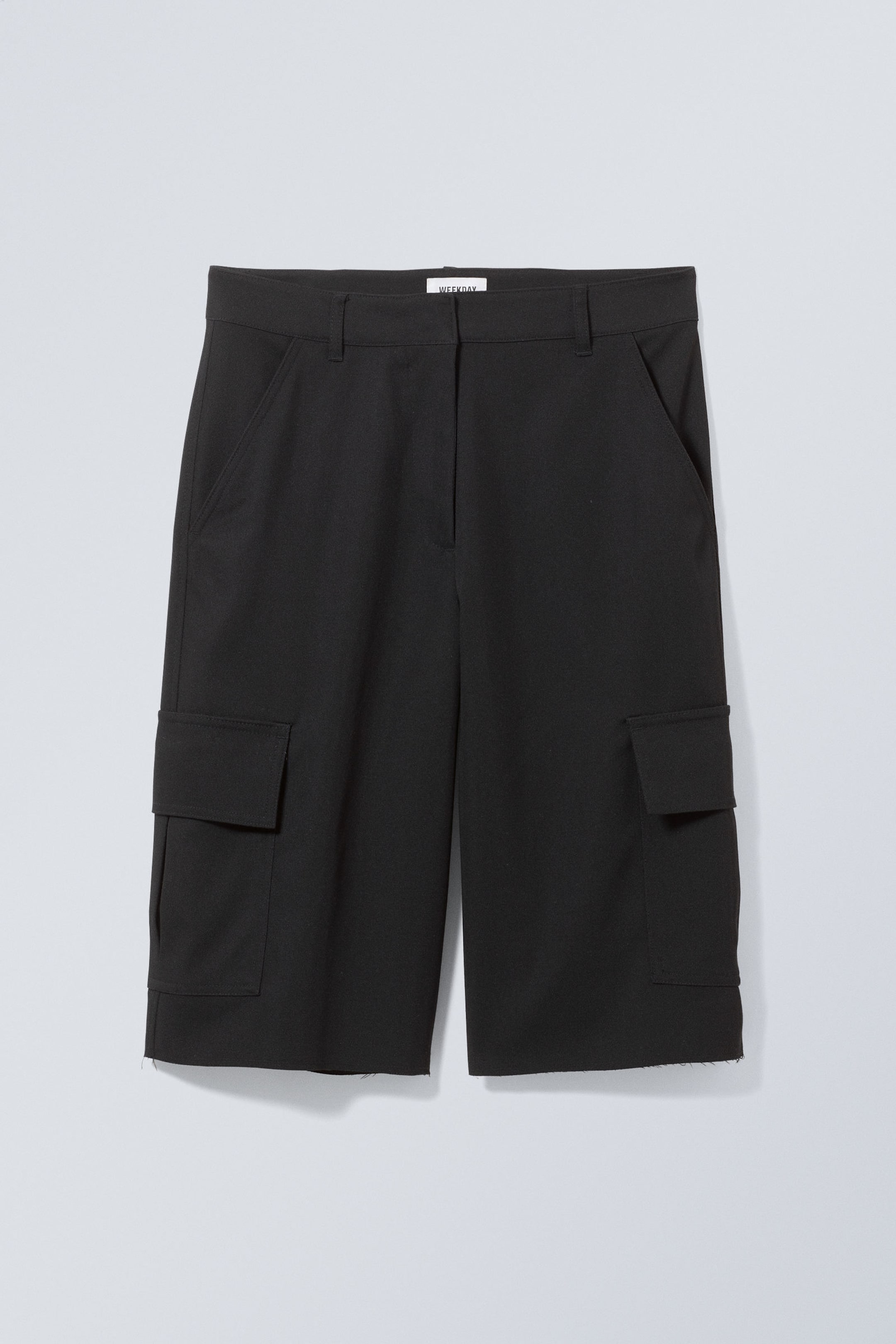 Black - Arwen Cargo Suiting Shorts - 0