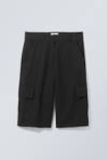 Black - Arwen Cargo Suiting Shorts - 0