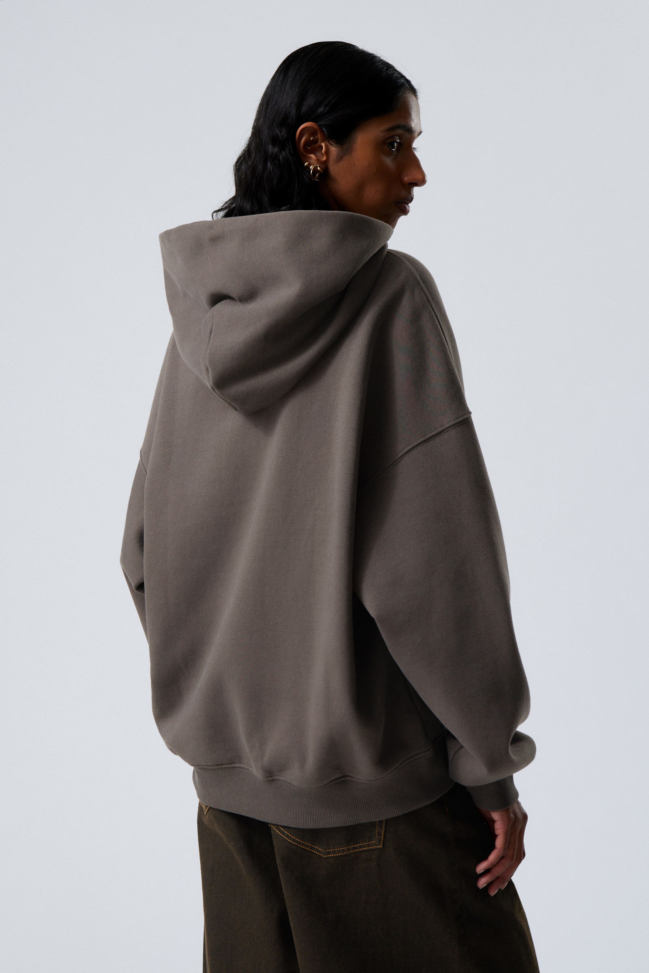 Dark Grey - Oversized Heavyweight Hoodie - 2