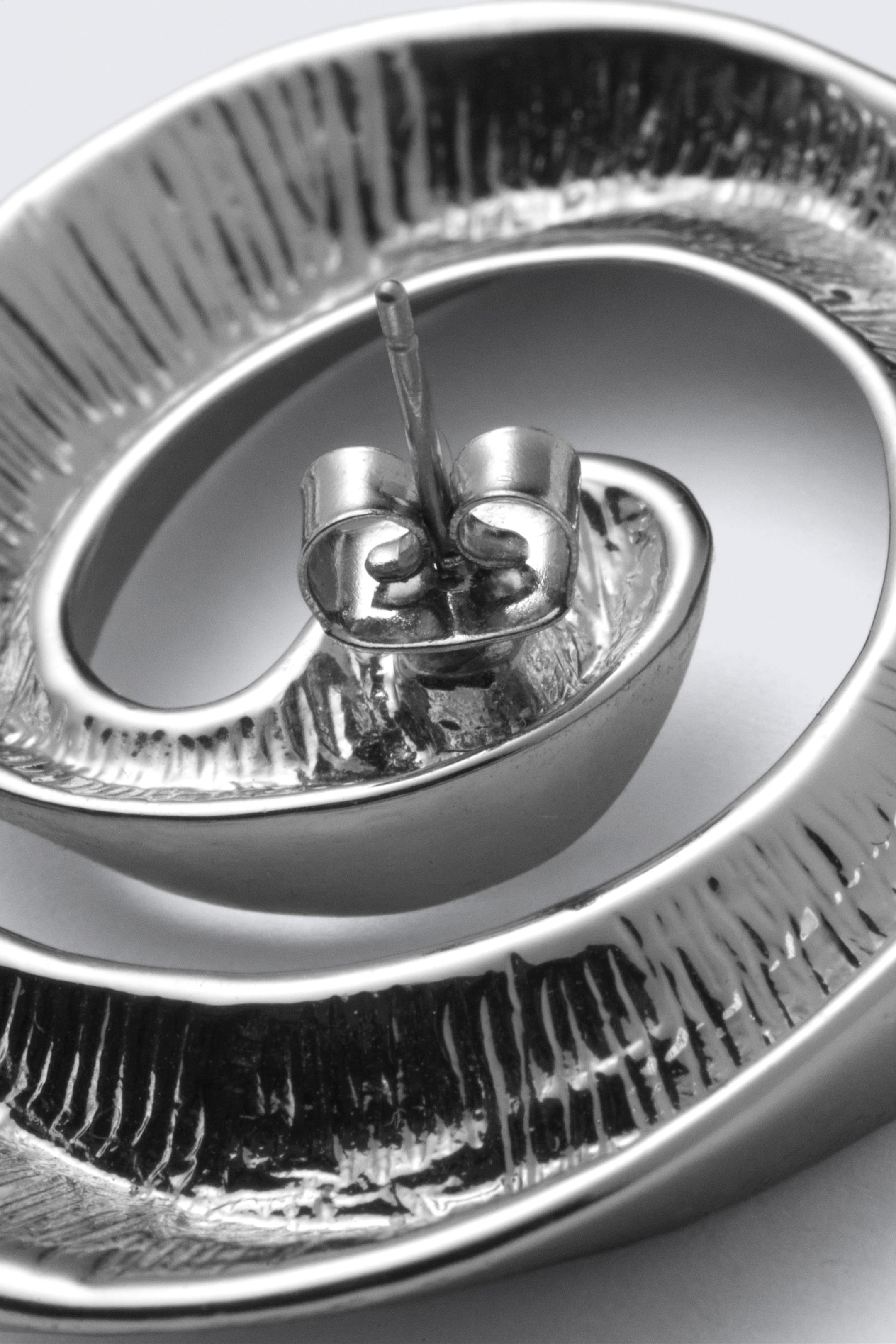 Zilver - Gedraaide oorbellen - 3