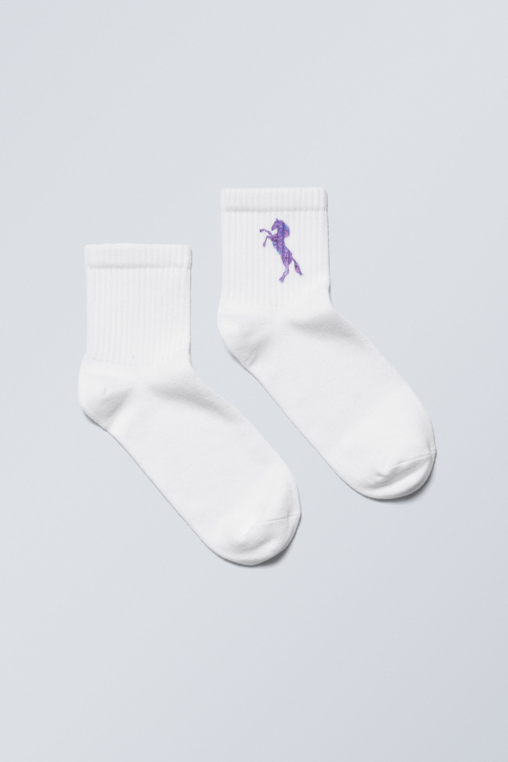 Galaxy Horse - Sport Printed Short Socks - 0